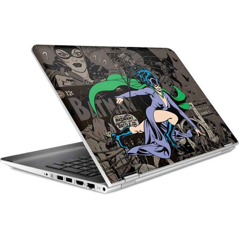 DC Comics Catwoman Vintage Action Pose Pattern HP Pavilion Skin